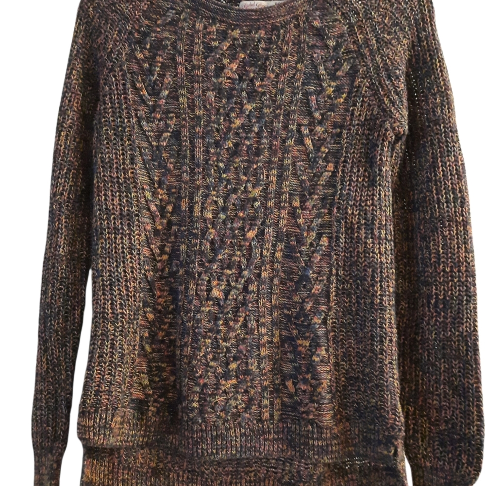 Faded glory multicolor hearhered sweater